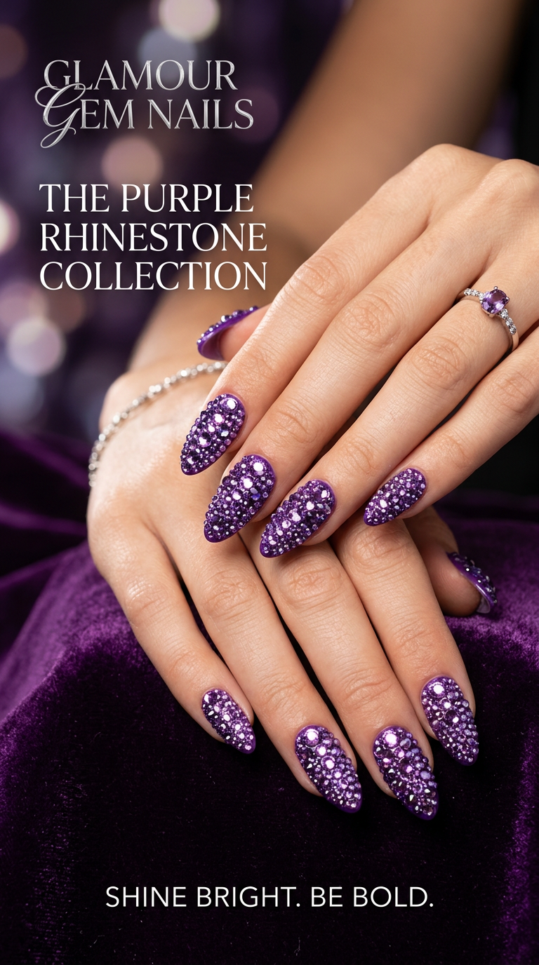 Purple Rhinestones